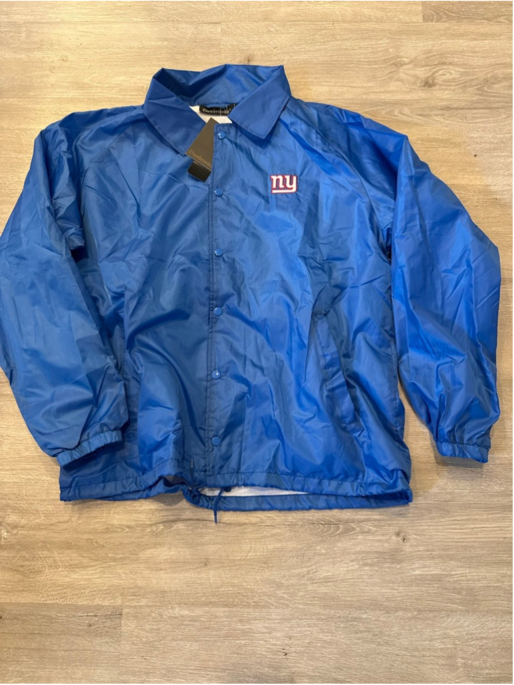 Men's Dunbrooke Blue NY Giants Coach Jacket L